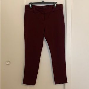 Ann Taylor, Maroon, ankle length pants